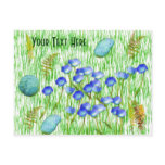 Flowers Ferns Painting Customizable Postcard