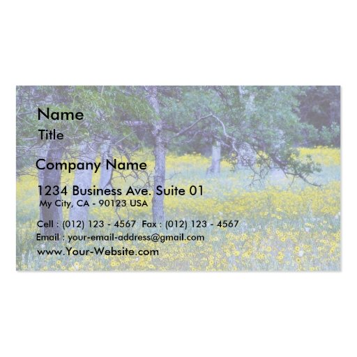 Flowers Fields Forests Oaks Business Card