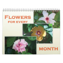 Flowers for every month calendars