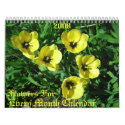 Flowers For , Every Month Calendar, 2008