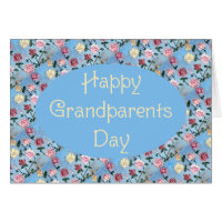 Flowers For Grandma-Grandparents Day Greeting Card
