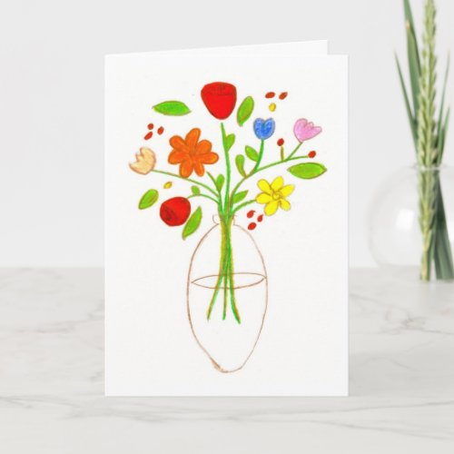 flowers for mom card