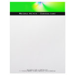 Flowers · Fractal Art · Green Custom Letterhead