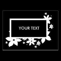 Flowers & Frame in White | business cards by celtxian Flowers & Frame in White | business cards
