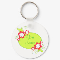 Flowers frame - Keychain by cycreation Flowers frame - Keychain