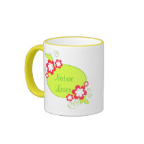Flowers frame - Mug by cycreation Flowers frame - Mug