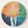 Flowers In A Glass Drink Coaster