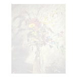 Flowers In A Glass Vase Study By Constable John (B Letterhead Template