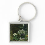 Flowers in a Greenhouse, 1864 Keychain