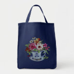 Flowers in a tea cup  bag