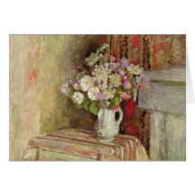 Flowers in a Vase, 1905 Greeting Card