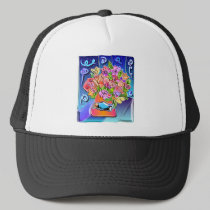 flowers in a vase 2 hats by studioak flowers in a vase 2 hats