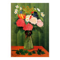 Flowers in a Vase by Henry Rousseau print