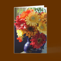Flowers in a vase Card
