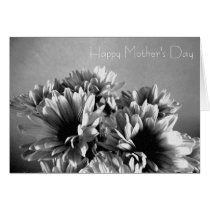 Flowers in black&white Mother's Day cards