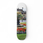 Flowers In Blossom In Front Of Turkish Baths In Ha Custom Skateboard