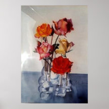 Flowers in Bottles Posters