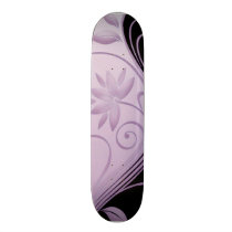 Flowers in Contrast 6 Custom Skateboard