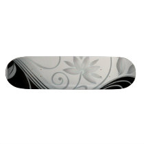 Flowers in Contrast Skateboard Decks