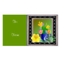 Flowers in Frame Gift Tag profile cards