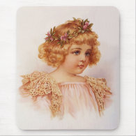 Flowers in Her Hair mousepad