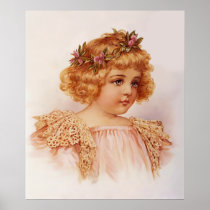 Flowers in Her Hair Poster