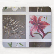 Flowers in Oil by WithAnF Fine Art Mouse Pads