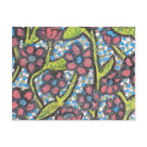 Flowers in reds postcards