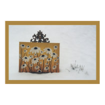 Flowers in Snow posters by UndoPaste Flowers in Snow posters