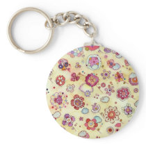Flowers in the Clouds keychains