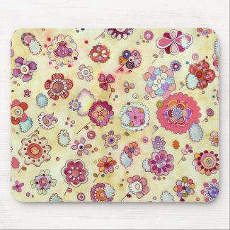 Flowers in the Clouds Mousepad mousepad