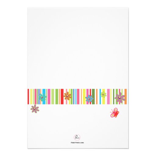Flowers in the Garden Invitation
