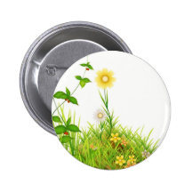 Flowers in the Sun Button