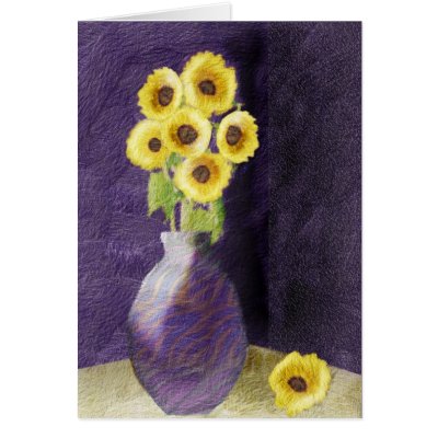 flowers in vase images. Flowers in Vase Greeting Card