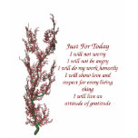 Flowers Inspirational Just For Today Quote Shirt Flowers Inspirational Just For Today Quote Shirt