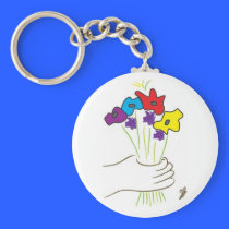 Flowers keychains