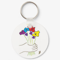 Flowers keychains