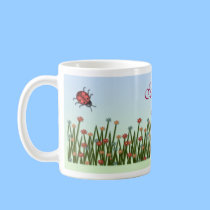 flowers & ladybugs1 mugs