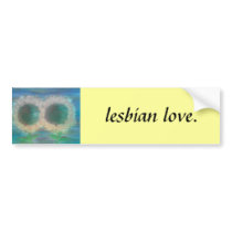 flowers: lesbian love bumper stickers by inga22pie flowers: lesbian love bumper stickers