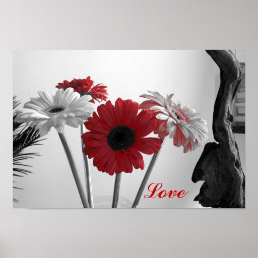 Flowers, Love Print