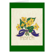 FLOWERS OF THE MONTH- MARCH cards