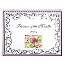 Flowers of the Months 2009 - Customized calendars