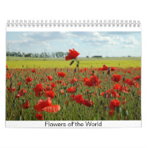 Flowers of the World Wall Calendar