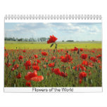 Flowers of the World Wall Calendar