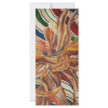 flowers on a  blanket rack card design