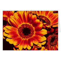 Flowers on Fire - Greeting Card