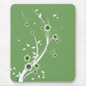 Flowers on Green - Mousepad