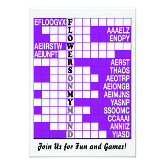 Word Scramble Invitations & Announcements | Zazzle