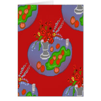 Flowers on Silver Tray cards
