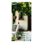 Flowers on Steps Photo Card